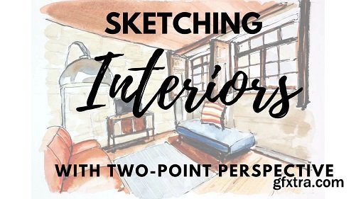 Sketching Interiors with Two-Point Perspective