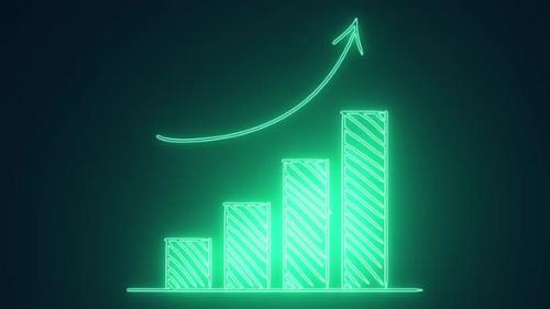 Videohive - Futuristic bar graph Growth Animation - 34422606 - 34422606