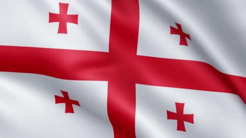 Videohive - Georgian flag | Flag of Georgia | UHD | 60fps - 34423263 - 34423263