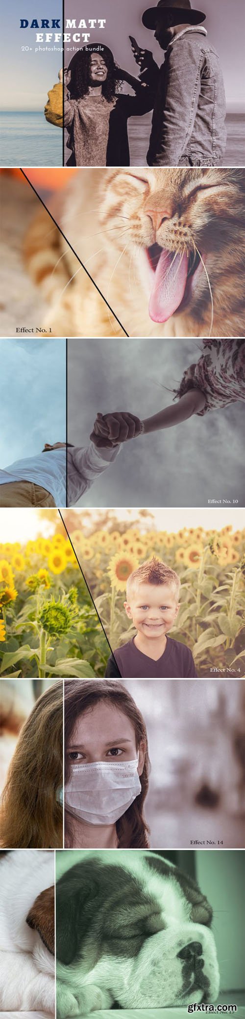 Dark Matt Effect Actions Bundle for Photoshop