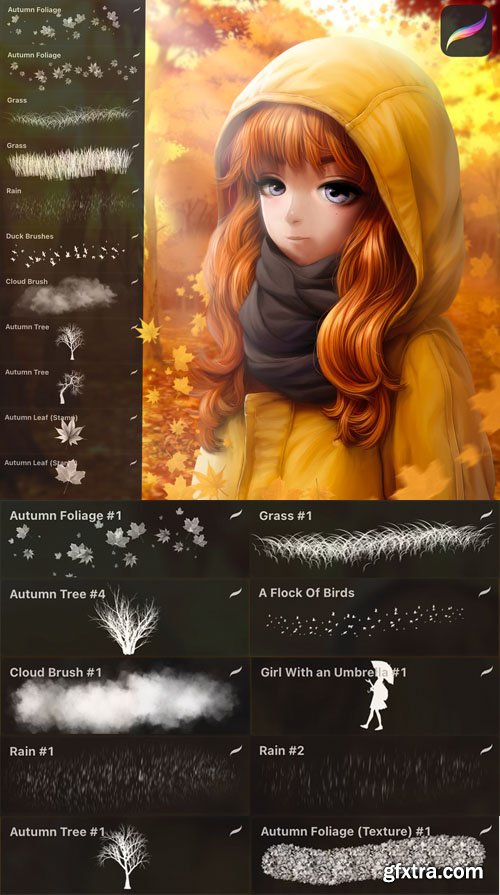 Autumn Brushes Pack for Procreate