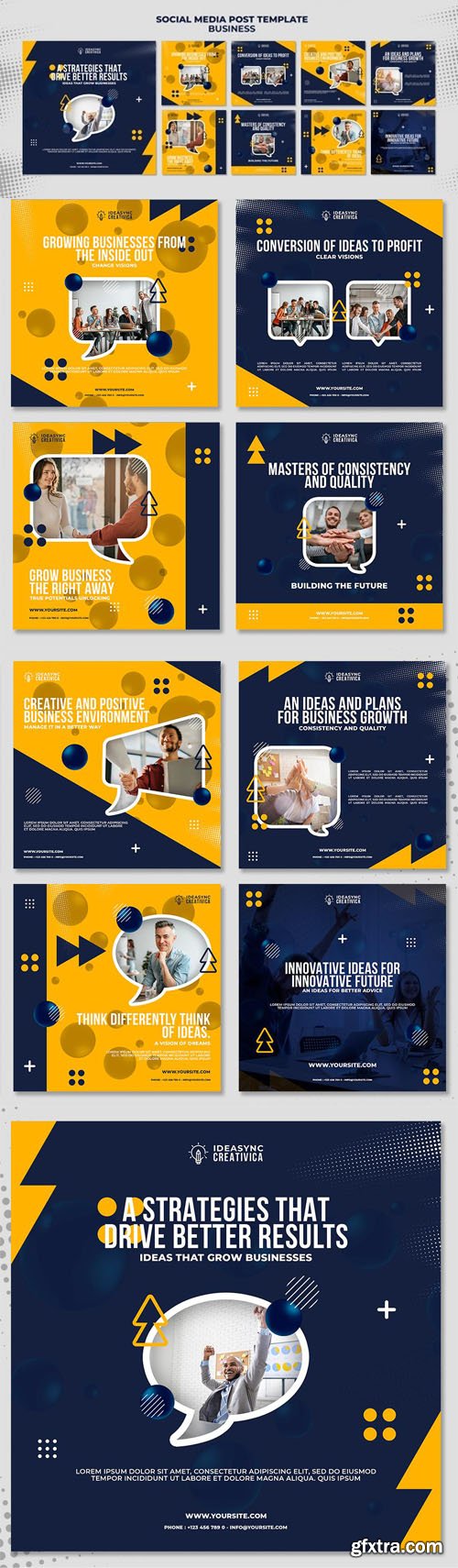 Business Instagram Posts PSD Templates Collection