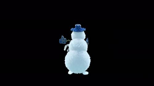 Videohive - 54 Snowman Dancing 4K - 34445759 - 34445759