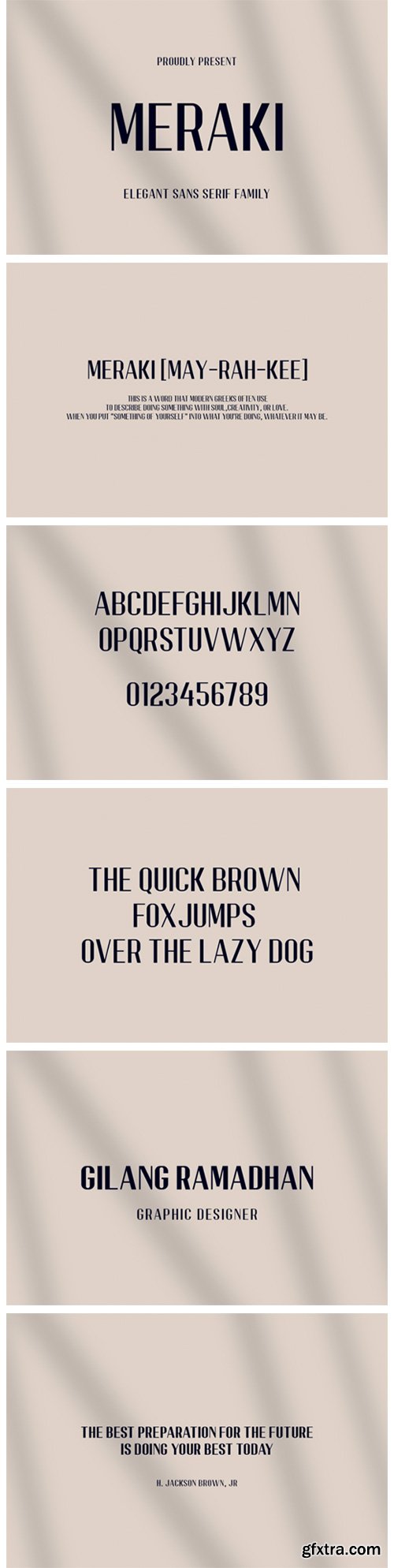 Meraki Font