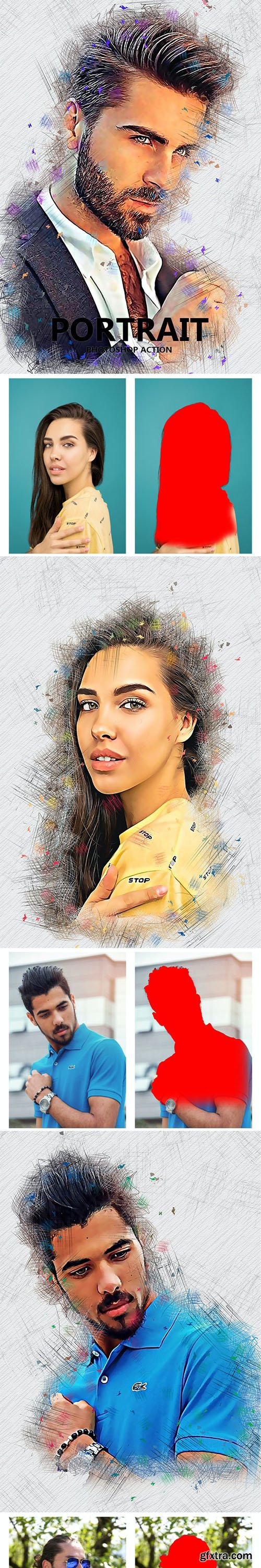 GraphicRiver - Portrait Photoshop Action 33106419