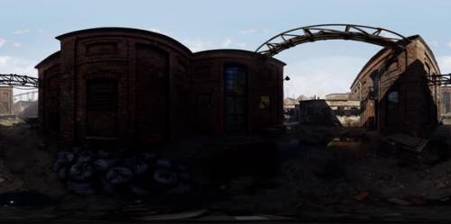 Videohive - VR360 View of Old Abandoned Factory - 34449111 - 34449111