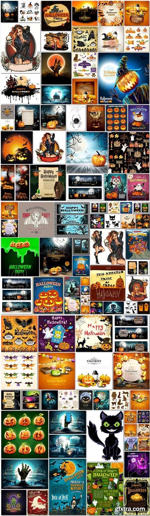 100 Bundle Halloween vector illustration vol 6