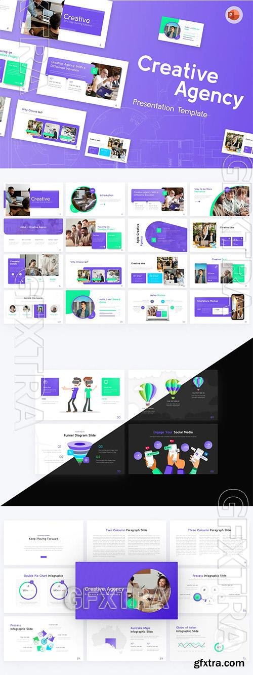 Creative Agency Modern PowerPoint Template ZLUT8EY