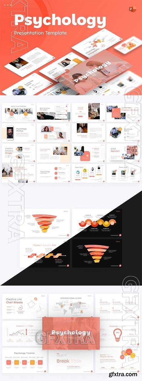 Psychology Professional PowerPoint Template RRUY22L