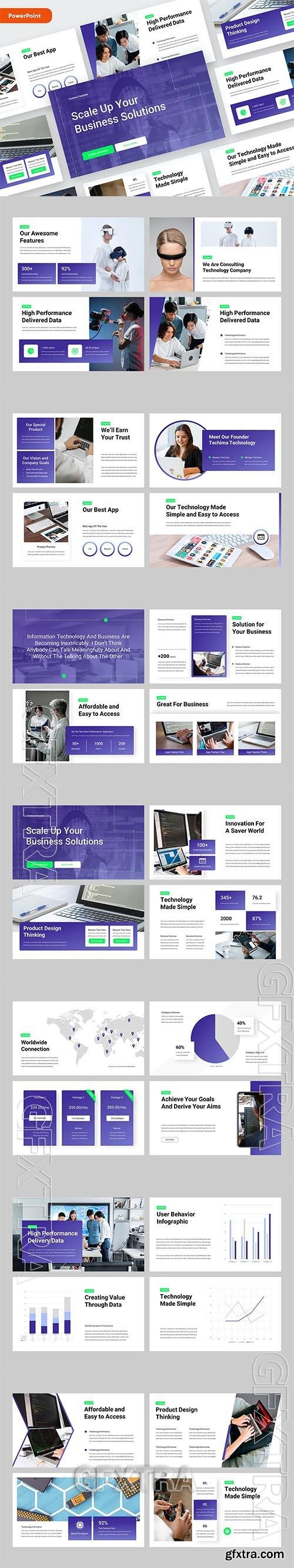 TECHIMA - Technology and Gadget Powerpoint, Keynote and Google Slides Template 