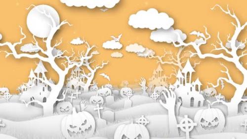 Videohive - Halloween Paper Forest - 34392950 - 34392950