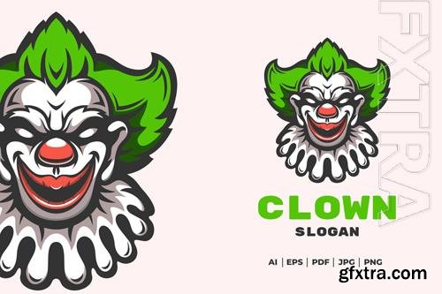 Clown mascot logo