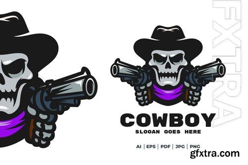 Cowboy skull logo