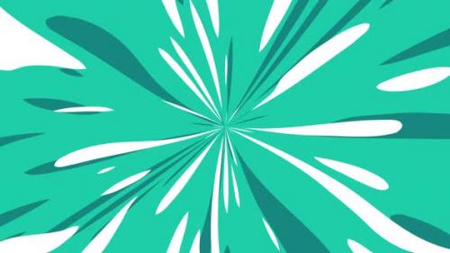 Videohive - 4K Animation Loop Anime Cartoon Speed Lines Anime Animated Background. - 34404983 - 34404983