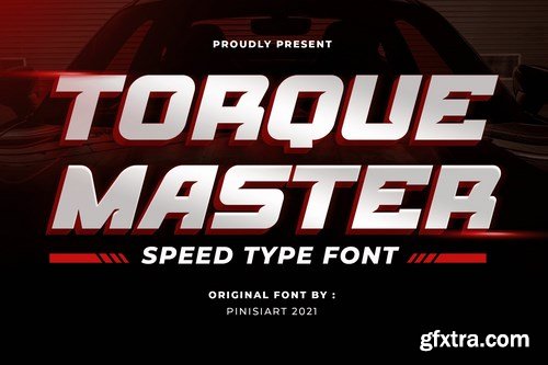 TORQUE MASTER - Car Racing gaming Font