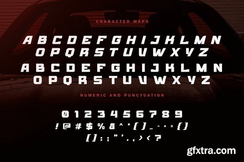 TORQUE MASTER - Car Racing gaming Font