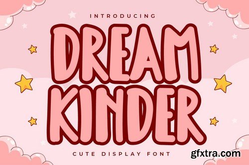 Dream Kinder - Cute Display Font