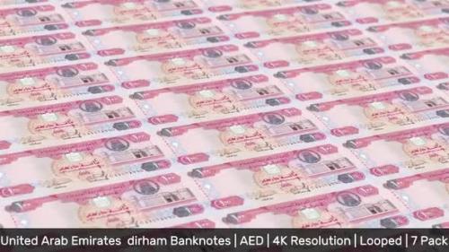 Videohive - United Arab Emirates Banknotes / UAE Money / dirham / AED / 7 Pack - 4K - 34420374 - 34420374