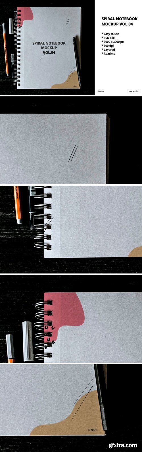 Spiral Notebook Mockup Vol.04