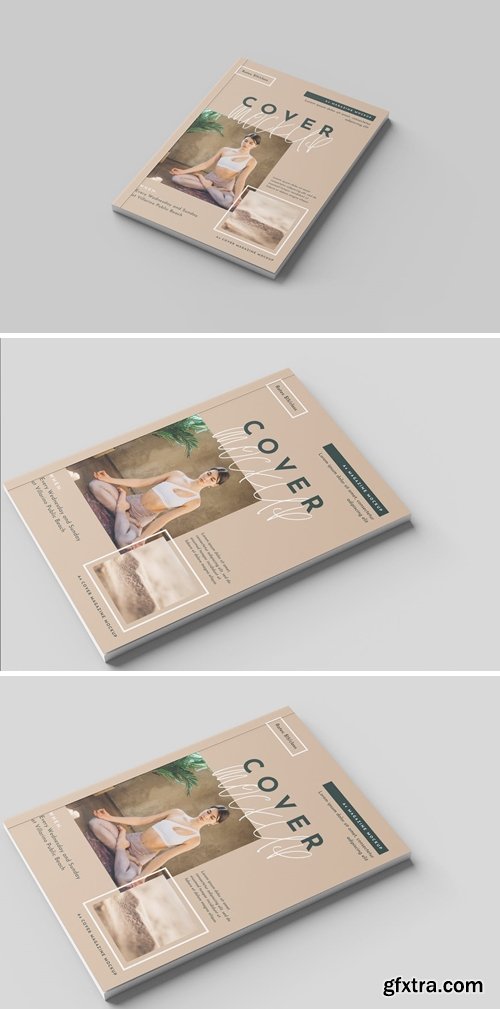 A4 COVER MAGAZINE MOCKUP