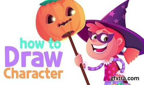 Create a Halloween Cartoon Scene from Scratch ! with Adobe illustrator