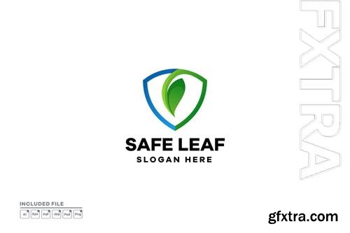 Leaf Privacy Gradient Logo Design