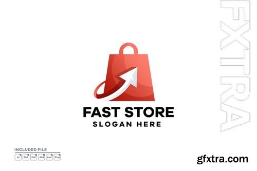 Fast Store Gradient Logo Design