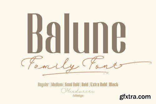 Balune Family Font