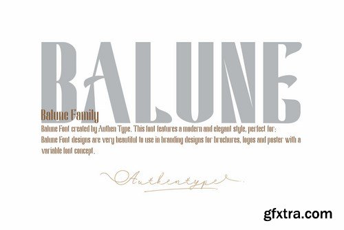 Balune Family Font