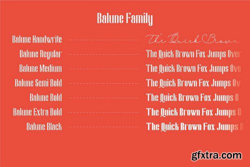 Balune Family Font