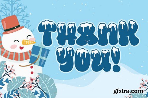 Heavy Snow a Playful Winter Font