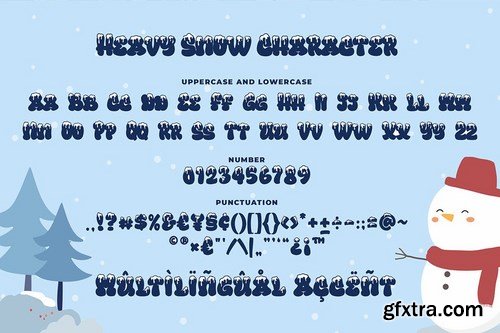 Heavy Snow a Playful Winter Font