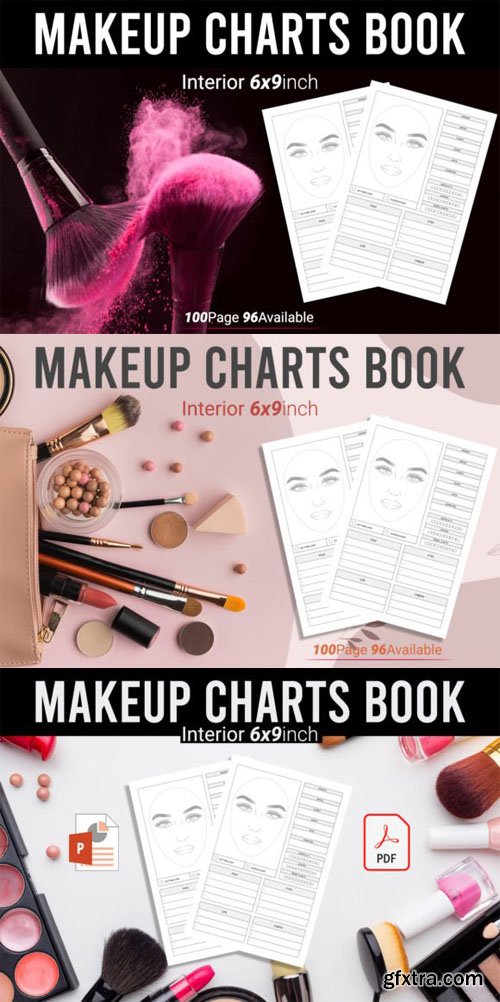 Makeup Charts Book - 100 Pages