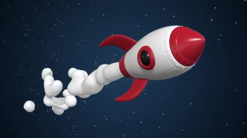 Videohive - Cartoon Rocket In Space 03 - 34337455 - 34337455