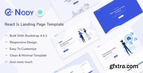 ThemeForest - Nody v1.0.0 - React Js Landing Page Template - 34034626