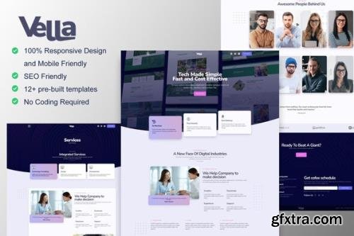 ThemeForest - Vella v1.0.0 - Digital Agency Elementor Template Kit - 34424209