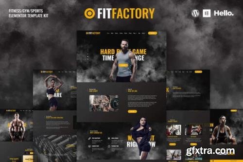 ThemeForest - Fit Factory v1.0.1 - Fitness Gym Elementor Template Kit - 34443491