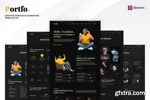 ThemeForest - Portfo v1.0.0 - Creative Portfolio Elementor Template Kit - 34480260