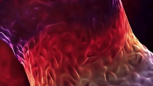 Videohive - Abstract rotating liquid vortex of red and purple colors, seamless loop - 34337897 - 34337897