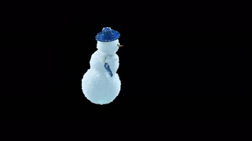 Videohive - 52 Snowman Dancing 4K - 34338936 - 34338936