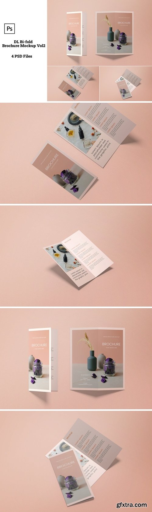 DL Bi-fold Brochure Mockup Vol2