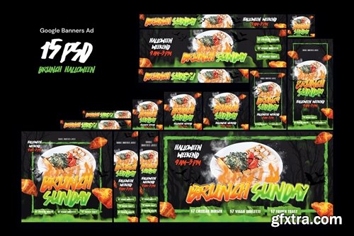 Brunch Halloween Banners Ad