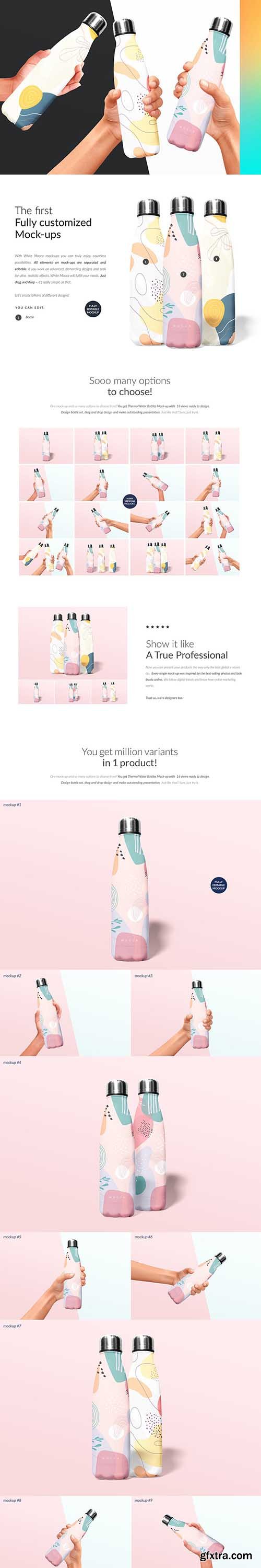 CreativeMarket - Thermo Water Bottle 16xMock-ups 6526616