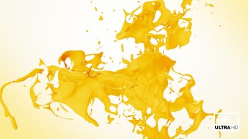 Videohive - Abstract Fresh Mango Juice Splash V4 - 34346469 - 34346469