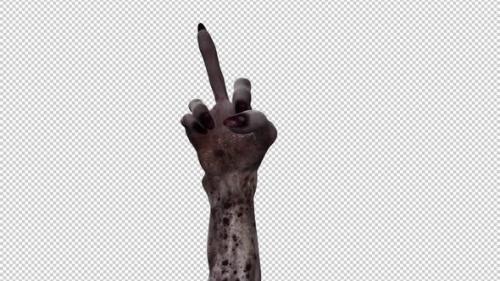 Videohive - Monster Hand - Offensive Gesture - Front View - 34347814 - 34347814