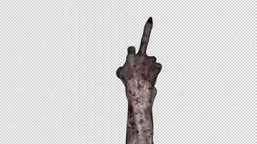 Videohive - Monster Hand - Offensive Gesture - Back View - 34347815 - 34347815