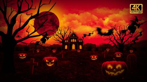 Videohive - Halloween Night 4K - 34348580 - 34348580