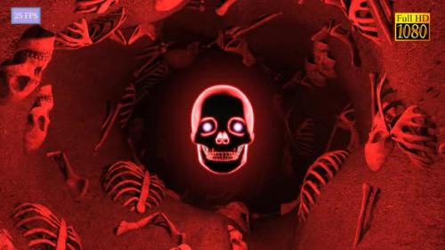 Videohive - Halloween Skull Cave Transition A1 HD - 34453666 - 34453666