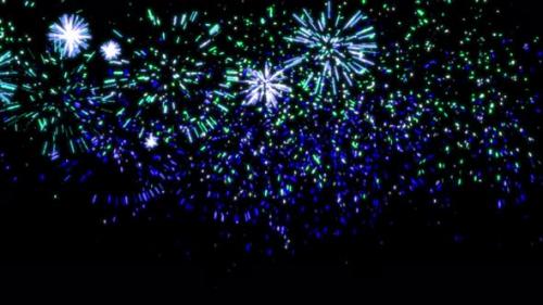 Videohive - Concept 8-F1 View of the Realistic Fireworks in the Night Sky - 34463099 - 34463099