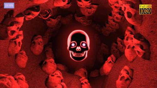 Videohive - Halloween Skull Cave Transition A2 HD - 34472123 - 34472123